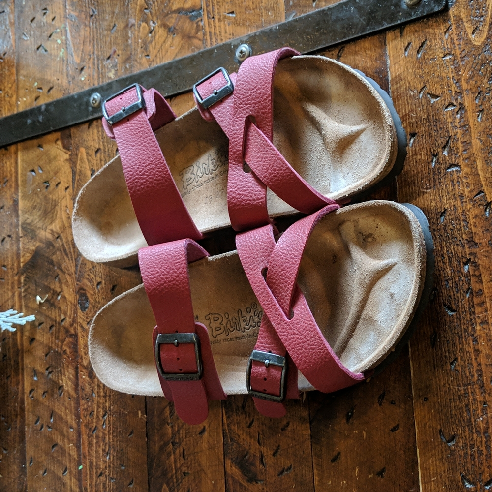 Multi strap Birkis by Birkenstock